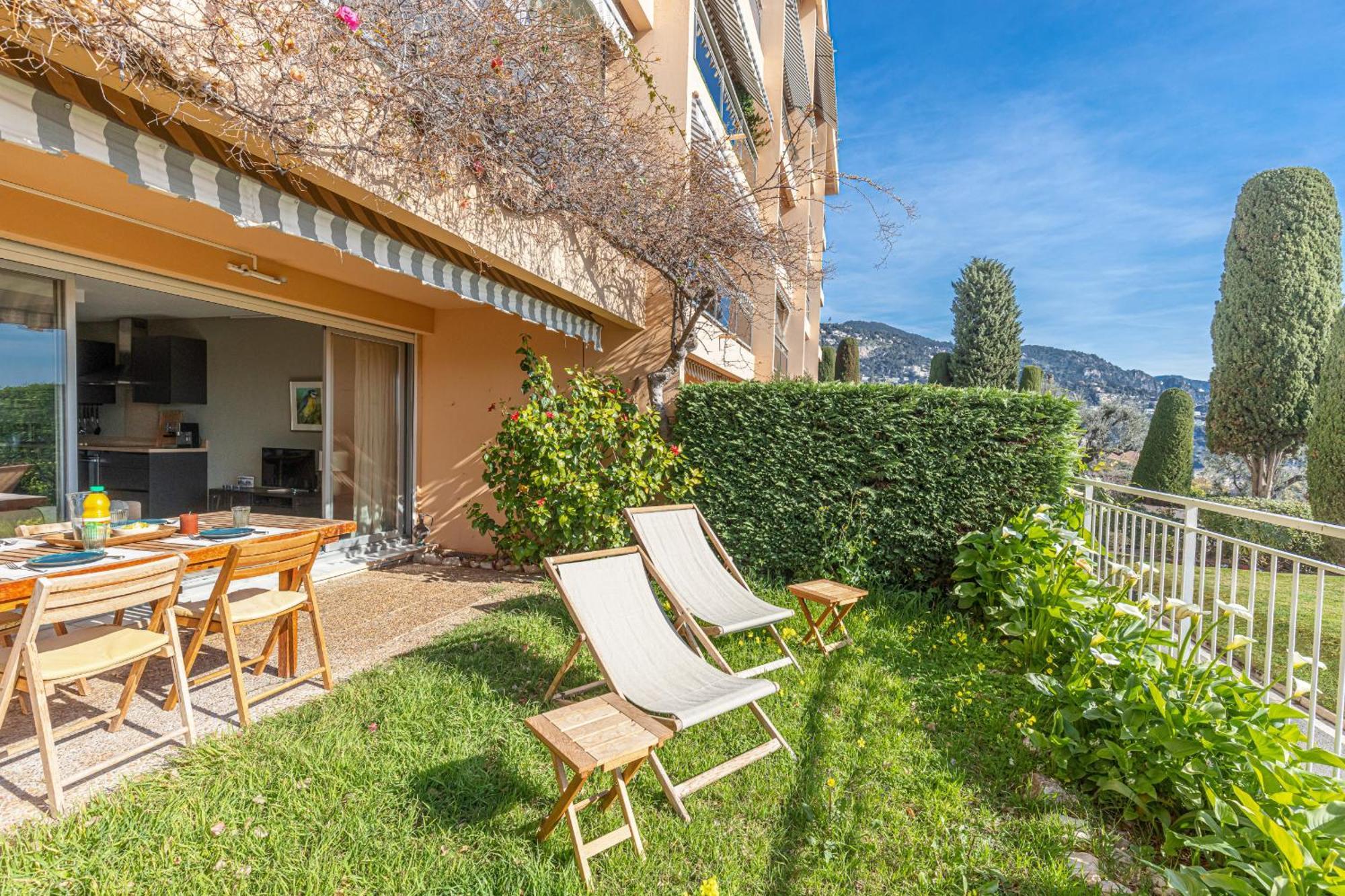 2 Bdr Villefranche-Sur-Mer Sea View Parking And Swimming Pool Exterior photo